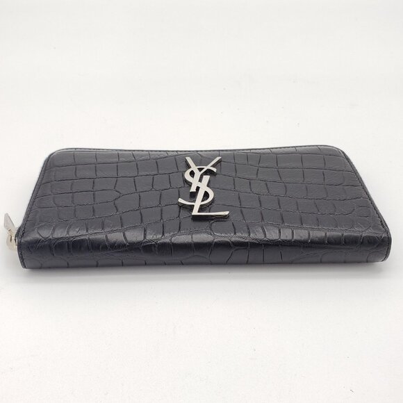 YSL Yves Saint Laurent Zippy Black Wallet lux340-102325 - Picture 7 of 13